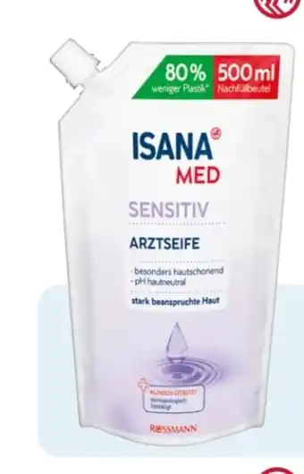 Rossmann Isana Med Arztseife Sensitiv Nachfüllbeutel Angebot