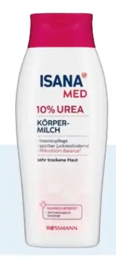 Rossmann Isana Med Körpermilch 10% Urea Angebot