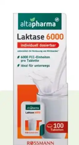 Rossmann Altapharma Laktase 6.000 Angebot