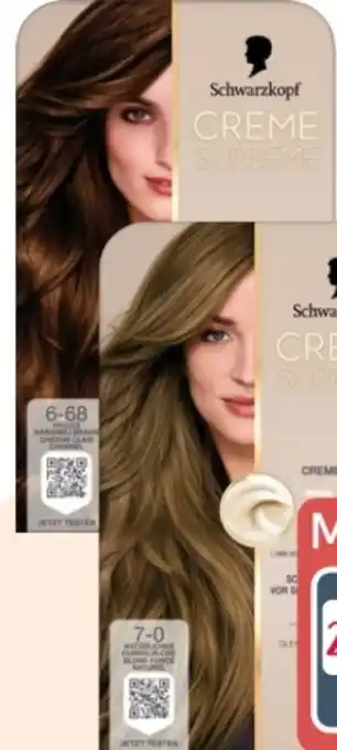 Rossmann Schwarzkopf Creme Supreme Coloration Angebot