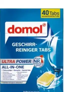 Rossmann Domol Geschirr-Reiniger Tabs Ultra Power Angebot