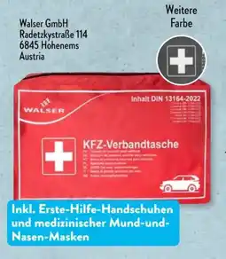 Aldi Süd Walser KFZ-Verbandtasche Angebot