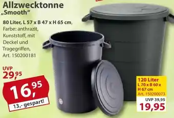 Sonderpreis Baumarkt Allzwecktonne ,,Smooth" Angebot