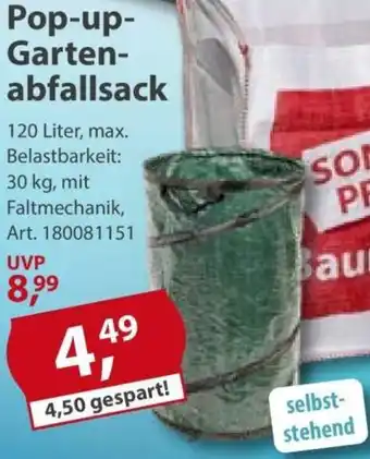 Sonderpreis Baumarkt Pop-up Gartenabfallsack Angebot