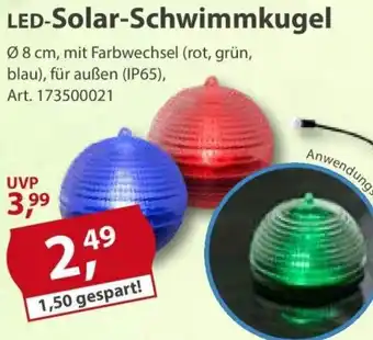 Sonderpreis Baumarkt LED-Solar-Schwimmkugel Angebot