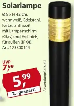 Sonderpreis Baumarkt Solarlampe Angebot