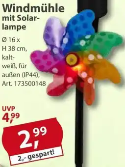 Sonderpreis Baumarkt Windmühle mit Solarlampe Angebot
