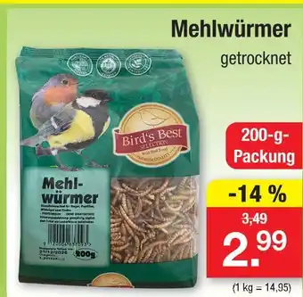 Zimmermann Bird's best mehlwürmer Angebot