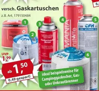 Sonderpreis Baumarkt versch. Gaskartuschen Angebot