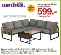 Möbelzentrum Pforzheim Ambia garden loungegarnitur mit tisch Angebot