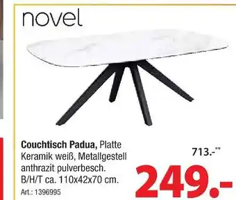 Zurbrüggen Novel couchtisch padua Angebot