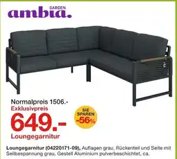 Möbelzentrum Pforzheim Ambia garden loungegarnitur Angebot