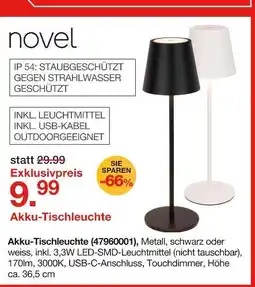 Möbelzentrum Pforzheim Novel akku-tischleuchte Angebot