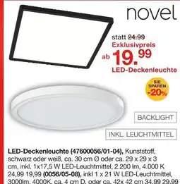 Möbelzentrum Pforzheim Novel led-deckenleuchte Angebot