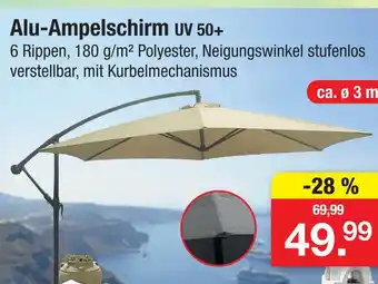 Zimmermann Alu-ampelschirm uv 50+ Angebot