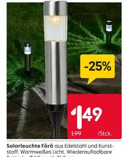 Rusta Solarleuchte färö Angebot