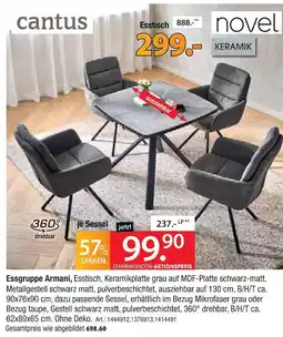 Zurbrüggen Cantus essgruppe armani Angebot
