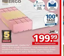 Segmüller Ergo dream kaltschaummatratze comfort pro Angebot