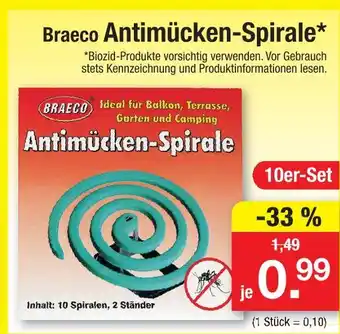 Zimmermann Braeco antimücken-spirale Angebot