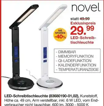 Möbelzentrum Pforzheim Novel led-schreibtischleuchte Angebot