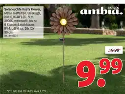 Zurbrüggen Ambia garden solarleuchte rusty flower Angebot