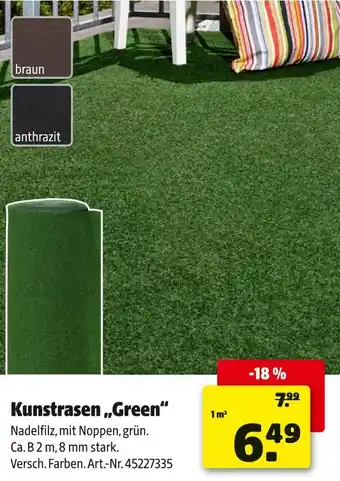 Hagebau Kunstrasen „green“ Angebot