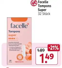 Rossmann Facelle tampons super Angebot