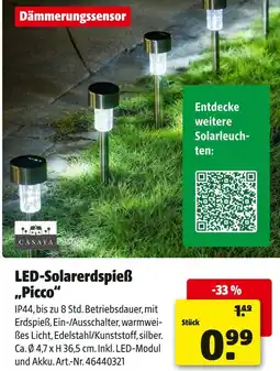 Hagebau Led-solarerdspieß „picco“ Angebot