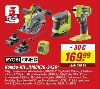toom Baumarkt Ryobi kombo-kit r18ck3g-242g Angebot