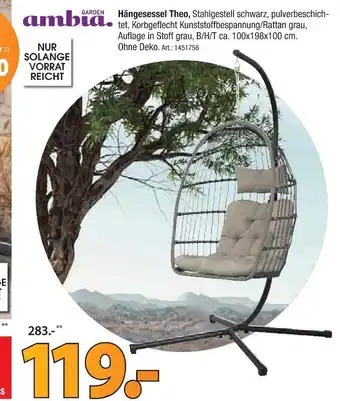 Zurbrüggen Ambia garden hängesessel theo Angebot