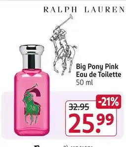 Rossmann Ralph lauren big pony pink eau de toilette Angebot