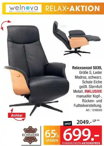Zurbrüggen Welnova relaxsessel 5039 Angebot
