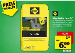 Hagebau Schnellbeton „setz-fix“ Angebot