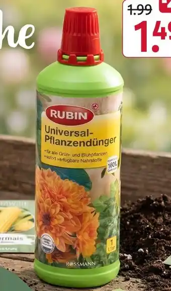Rossmann Rubin universal-pflanzendünger Angebot