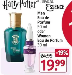 Rossmann Harry potter magical essence men eau de parfum Angebot