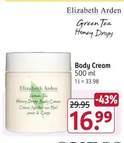 Rossmann Elizabeth arden body cream Angebot