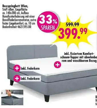 Möbel Boss Boxspringbett wien Angebot
