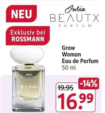 Rossmann Julia beautx grow woman eau de parfum Angebot