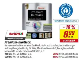 toom Baumarkt Toom premium-buntlack Angebot