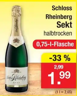 Zimmermann Schloss rheinberg sekt halbtrocken Angebot