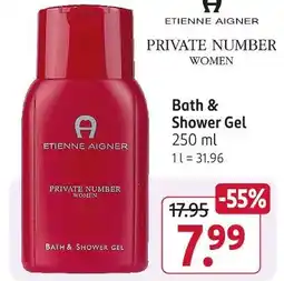 Rossmann Etienne aigner bath & shower gel Angebot