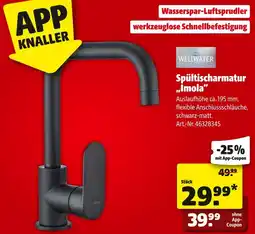 Hagebau Wellwater spültischarmatur „imola“ Angebot