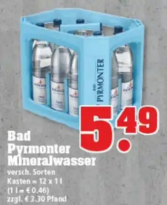 trinkgut Bad Pyrmonter Mineralwasser Angebot