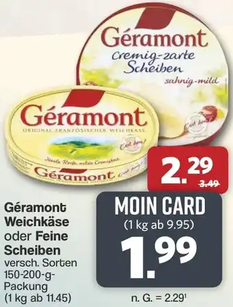 Famila Nord West Géramont Weichkäse oder Feine Scheiben Angebot