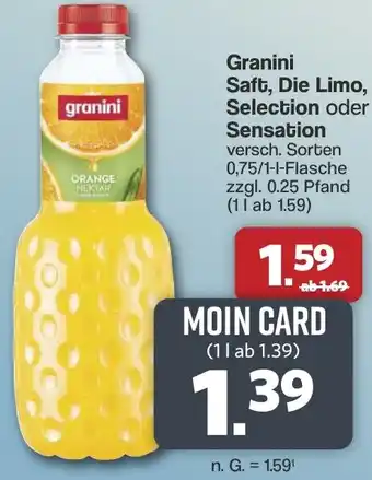 Famila Nord West Granini Saft, Die Limo, Selection oder Sensation Angebot