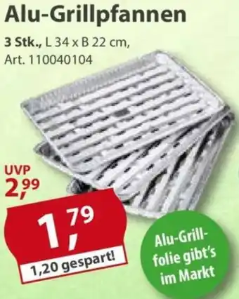 Sonderpreis Baumarkt Alu-Grillpfannen Angebot