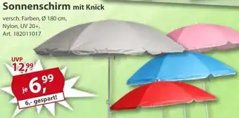 Sonderpreis Baumarkt Sonnenschirm mit Knick Angebot