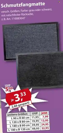 Sonderpreis Baumarkt Schmutzfangmatte Angebot