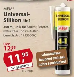 Sonderpreis Baumarkt MEM Universal Silikon 4in1 Angebot