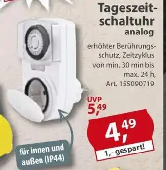 Sonderpreis Baumarkt Tageszeitschaltuhr analog Angebot